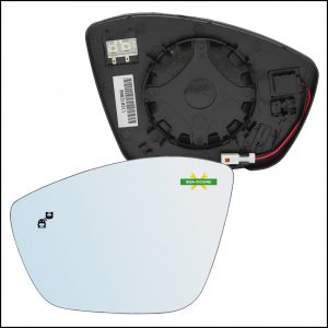Piastra Retrovisore Termica Blind Spot Lato Sx-Guidatore Per Citroen C3 III (SX) dal 2016>