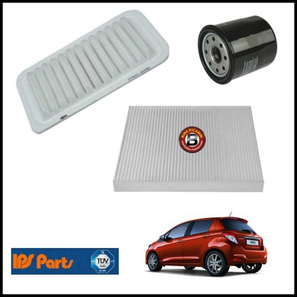 Kit Tagliando Filtri Per Toyota Yaris 1.300 73kw/99cv dal 2011>