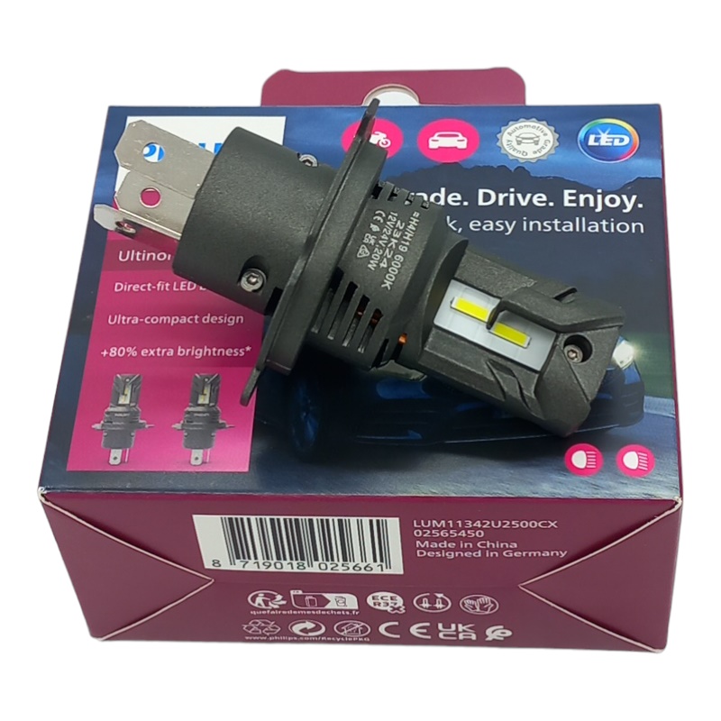 Philips Lampadine H4 Led Compatibile Per Ssangyong Actyon I Dal 2006>