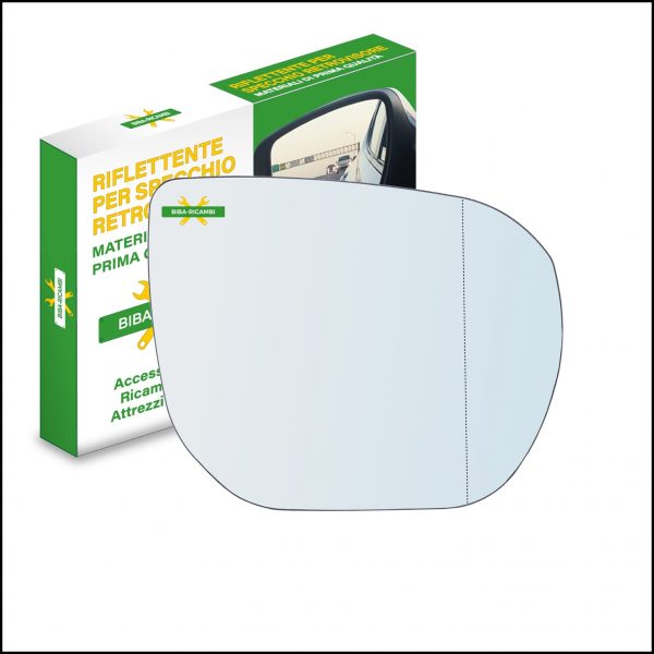 Vetro Specchio Retrovisore Asferico Lato DX Compatibile Per Hyundai Santa FÉ III (DM) dal 2012>