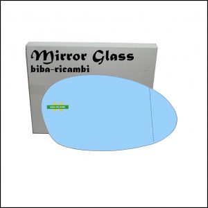 Vetro Specchio Retrovisore Blue Asferico Lato Dx-Passeggero Per Bmw Serie 1 (E81,E87) solo dal 2003-2008
