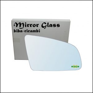Vetro Specchio Retrovisore Nudo Bi-Adesivo Lato DX-Passeggero (altezza 97mm)