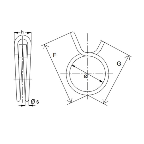 Kit 10 Fascette Bifilari a molla | Diametro Ø 16.8-17.7 mm