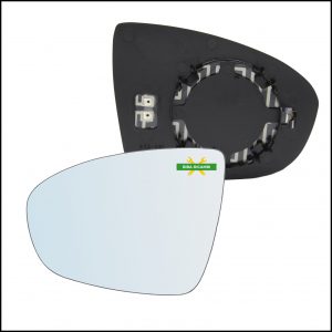 Specchio Piastra Retrovisore Termica Lato Sx-Guidatore Per Opel Meriva B 2010-2017