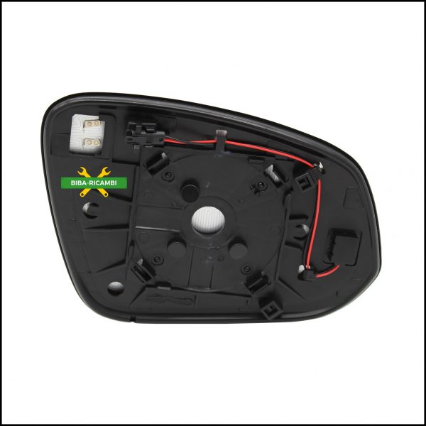 Piastra Specchio Retrovisore Termico Lato Sx-Guidatore Per Toyota Rav 4 IV (A4) dal 2012> (con blind spot)