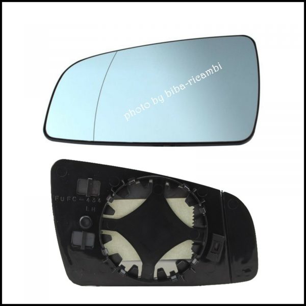 Piastra Specchio Retrovisore Termico Asferico Lato Sx-Guidatore Per Opel Zafira (B) solo dal 2005-2008