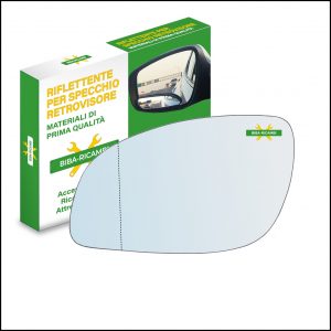 Vetro Specchio Retrovisore Asferico Lato Sx-Guidatore Per Opel Vectra C (Z02) dal 2002-2009