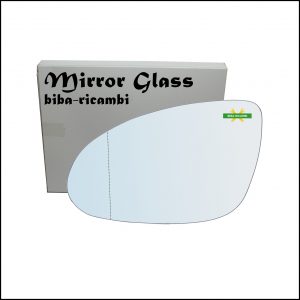 Vetro Specchio Retrovisore Cromato Asferico Lato Sx-Guidatore Per Mercedes Classe CLS I (C219) dal 2004-2011