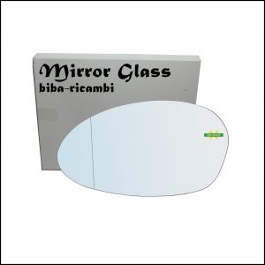 Vetro Specchio Retrovisore Cromato Asferico Lato Sx-Guidatore Per Bmw Z4 (E85,E86) dal 2003-2009