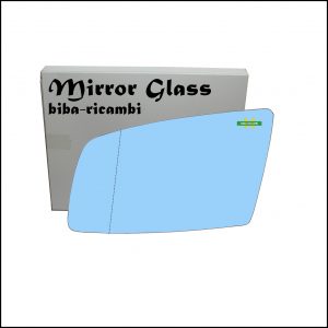 Vetro Specchio Retrovisore Azzuratto Asferico Lato Sx-Guidatore Per Bmw Serie 5 (E60,E61) solo dal 2003-2008