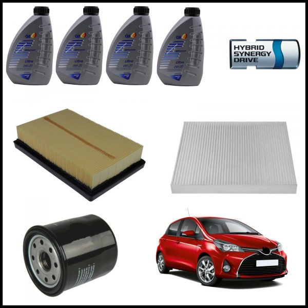 Kit Tagliando Olio | Filtri Per Toyota Yaris Hybrid 1.500 55kw/75cv dal 2012>